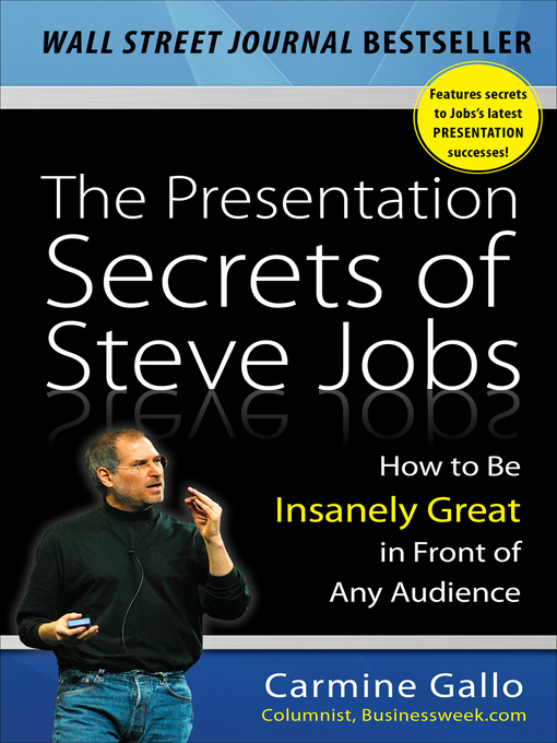 Title details for The Presentation Secrets of Steve Jobs by Carmine Gallo - Wait list